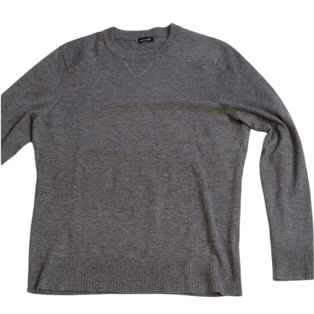 Smartwool Sweater Nylon Merino Wool Silk Blend Crew Neck Grey Size S